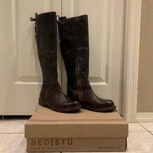 Bed Stu Manchester II Teak/Black Rustic Tall Boot